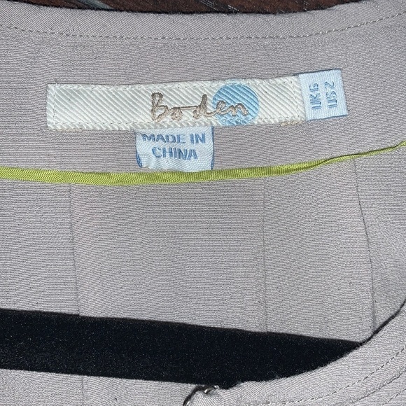 Boden, Gorgeous Long Sleeve Blouse, V-Neck w/Optional Closure, sz 2 - Picture 6 of 11